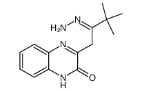 3-(2-hydrazono-3,3-dimethyl-butyl)-1H-quinoxalin-2-one结构式