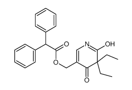 (5,5-diethyl-4,6-dioxo-1H-pyridin-3-yl)methyl 2,2-diphenylacetate Structure