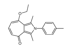 4-ethoxy-1,3-dimethyl-2-(4-methylphenyl)cyclohepta[c]pyrrol-8-one Structure