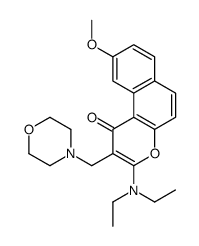 3-(diethylamino)-9-methoxy-2-(morpholin-4-ylmethyl)benzo[f]chromen-1-one Structure