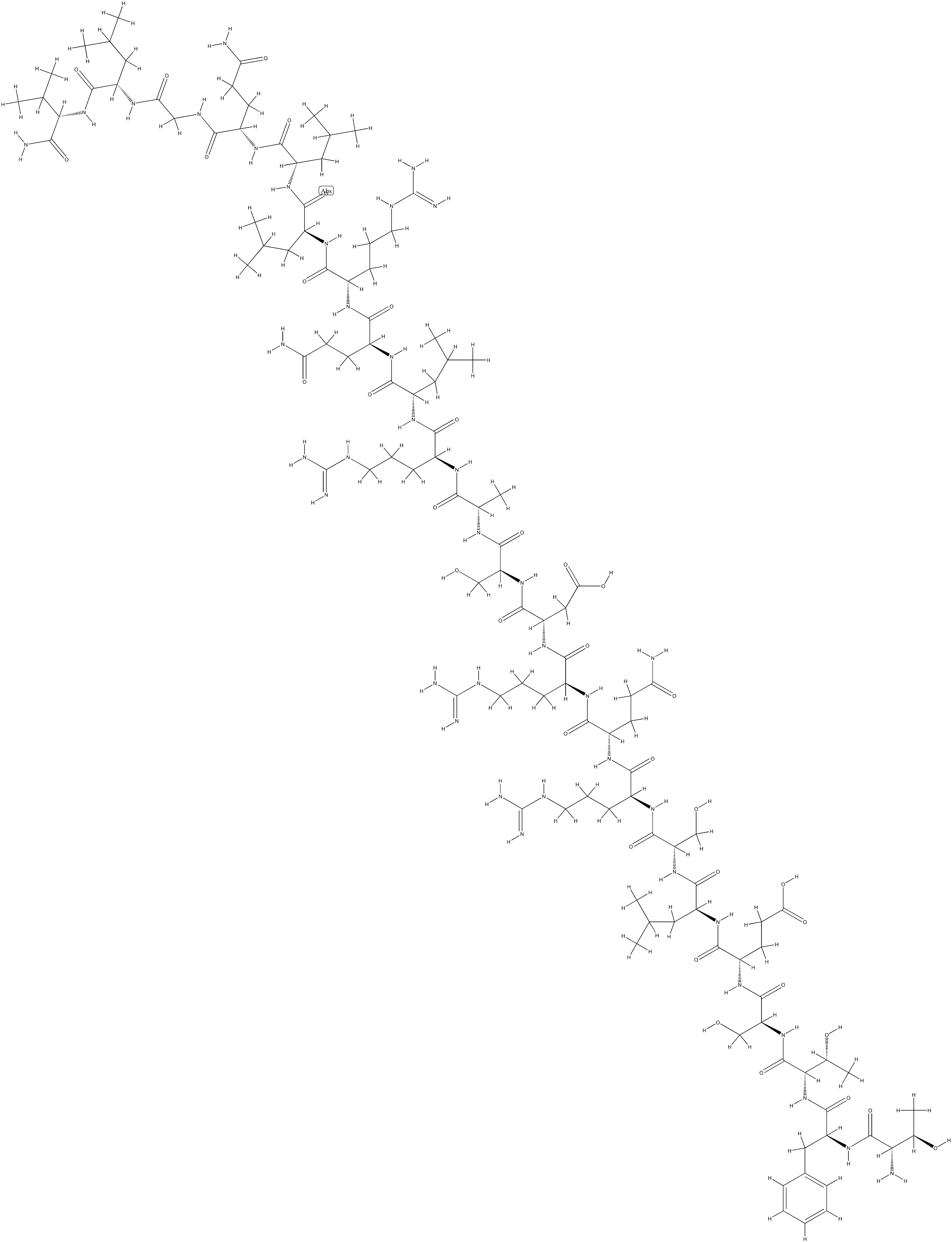 secretin (5-27), Gln(9) structure