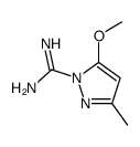 5-methoxy-3-methylpyrazole-1-carboximidamide结构式