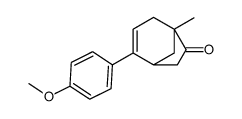 2-(4-methoxyphenyl)-5-methylbicyclo[3.2.1]oct-2-en-6-one结构式