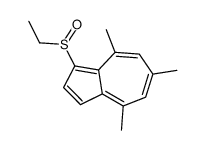 1-ethylsulfinyl-4,6,8-trimethylazulene结构式