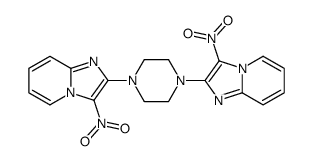 3-nitro-2-[4-(3-nitroimidazo[1,2-a]pyridin-2-yl)piperazin-1-yl]imidazo[1,2-a]pyridine Structure