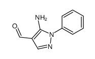 5-amino-1-phenylpyrazole-4-carbaldehyde Structure