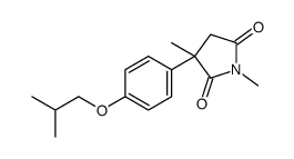 1,3-dimethyl-3-[4-(2-methylpropoxy)phenyl]pyrrolidine-2,5-dione Structure