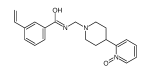 3-ethenyl-N-[[4-(1-oxidopyridin-1-ium-2-yl)piperidin-1-yl]methyl]benzamide结构式