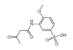 4-methoxy-2-(3-oxobutanamido)benzenesulfonic acid Structure