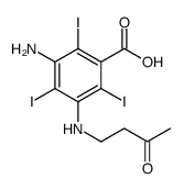 3-amino-2,4,6-triiodo-5-(3-oxobutylamino)benzoic acid Structure