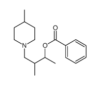 1,2-Dimethyl-3-(4-methylpiperidino)propyl=benzoate structure