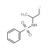 Benzenesulfonamide,N-(2-chloro-1-methylethyl)-结构式