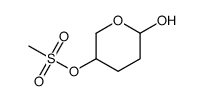 Methanesulfonic acid 6-hydroxy-tetrahydro-pyran-3-yl ester Structure