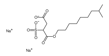 disodium 1-isodecyl 2-sulphonatosuccinate结构式