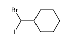 (Bromoiodomethyl)cyclohexane结构式