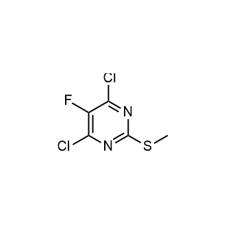 4,6-二氯-5-氟-2-(甲硫基)嘧啶结构式