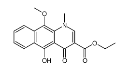 ethyl 5-hydroxy-10-methoxy-1-methylbenzo[g]quinolin-4(1H)-one-3-carboxylate结构式