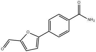 4-(5-formylfuran-2-yl)benzamide结构式