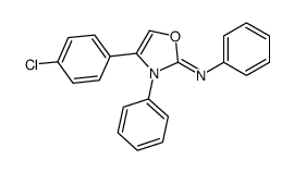 4-(4-chlorophenyl)-N,3-diphenyl-1,3-oxazol-2-imine Structure