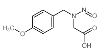 Acetic acid,2-[[(4-methoxyphenyl)methyl]nitrosoamino]- structure