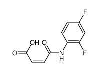 N-(2,4-二氟苯基)马来酸结构式