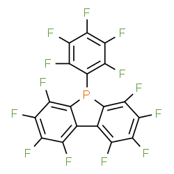 5H-Dibenzophosphole, 1,2,3,4,6,7,8,9-octafluoro-5-(pentafluorophenyl)-结构式