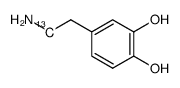 α-13C dopamine结构式