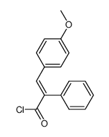 p-methoxy-α-phenyl-cinnamoyl chloride Structure