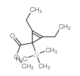 2-Cyclopropene-1-carboxylicacid,2,3-diethyl-1-(trimethylsilyl)-,methylester(9CI) Structure