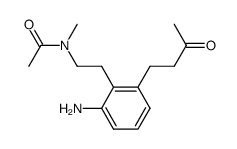 N-(2-amino-6-(3-oxobutyl)phenethyl)-N-methylacetamide结构式