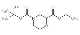 Ethyl 4-Boc-2-morpholinecarboxylate structure