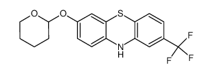 2-trifluoromethyl-7-tetrahydropyranyloxyphenothiazine结构式