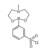 3-(6-methyl-1,3,6,2-dioxazaborocan-2-yl)benzenesulfonyl chloride结构式