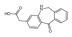 5,6-dihydro-11-oxodibenz(b,e)azepine-3-acetic acid Structure