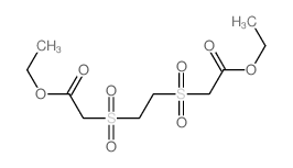 Acetic acid,2,2'-[1,2-ethanediylbis(sulfonyl)]bis-, diethyl ester (9CI) structure