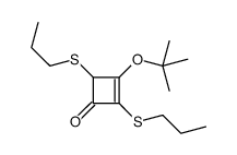 3-[(2-methylpropan-2-yl)oxy]-2,4-bis(propylsulfanyl)cyclobut-2-en-1-one Structure