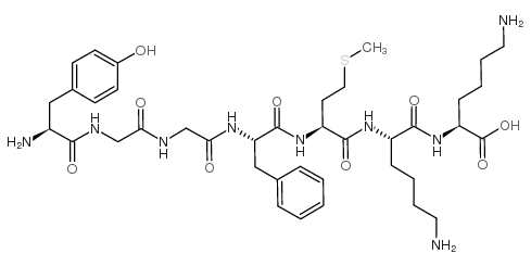 TYR-GLY-GLY-PHE-MET-LYS-LYS结构式