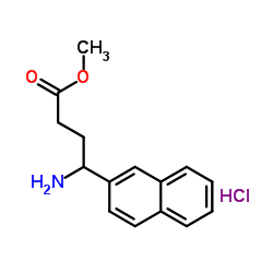 4-氨基-4-萘-2-基丁酸甲酯盐酸盐结构式