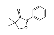 4,4-dimethyl-2-phenyl-1,2-oxazolidin-3-one结构式