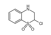 4H-2-chloro-2,3-dihydrobenzo-1,4-thiazine 1,1-dioxide结构式