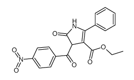 ethyl 4-(p-nitrobenzoyl)-4,5-dihydro-5-oxo-2-phenylpyrrole-3-carboxylate Structure