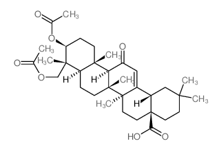 (4aS,6aS,6aS,6bR,8aR,9R,10S,12aS,14bR)-10-acetyloxy-9-(acetyloxymethyl)-2,2,6a,6b,9,12a-hexamethyl-13-oxo-3,4,5,6,6a,7,8,8a,10,11,12,14b-dodecahydro-1H-picene-4a-carboxylic acid Structure