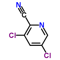 3,5-二氯-2-氰基吡啶结构式