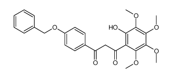 1-(4-benzyloxyphenyl)-3-(2-hydroxy-3,4,5,6-tetramethoxyphenyl)propane-1,3-dione Structure