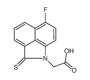 2-(6-fluoro-2-sulfanylidenebenzo[cd]indol-1-yl)acetic acid结构式