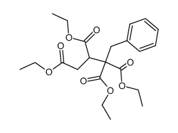 4-phenyl-butane-1,2,3,3-tetracarboxylic acid tetraethyl ester Structure