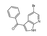 (5-溴-1H-吡咯并[2,3-b]吡啶-3-基)-苯基-甲酮结构式