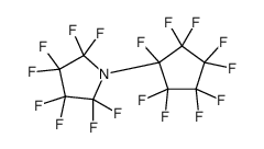 2,2,3,3,4,4,5,5-octafluoro-1-(1,2,2,3,3,4,4,5,5-nonafluorocyclopentyl)pyrrolidine Structure