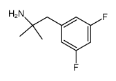 2-(3,5-difluoro-phenyl)-1,1-dimethyl-ethylamine结构式