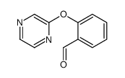 2-(吡嗪-2-基氧基)苯甲醛结构式